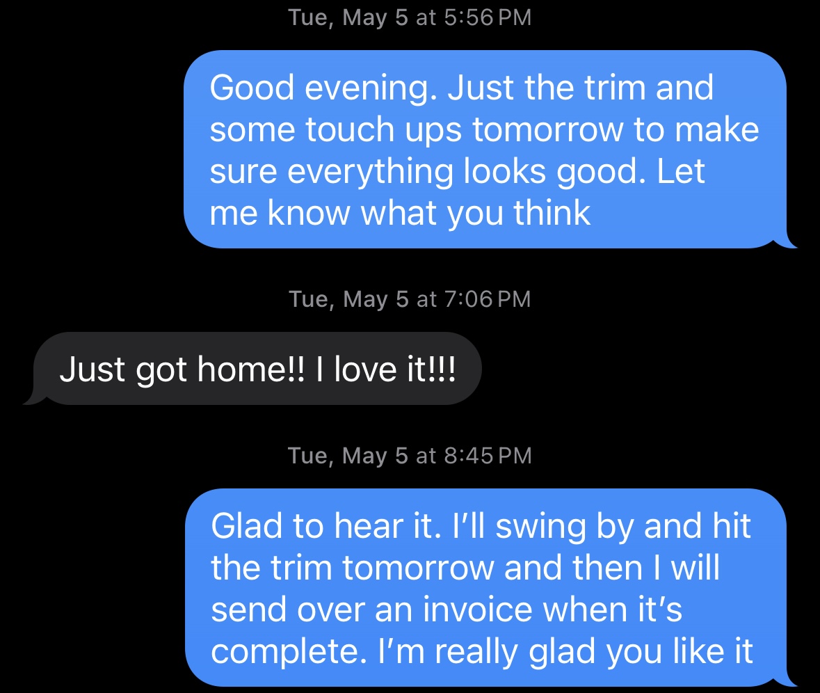 Client text message 1